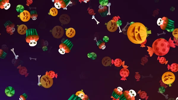 Halloween Bunte Elemente Hintergründe — Stockfoto