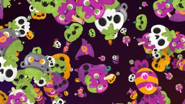 Cadılar Bayramı renkli unsurları