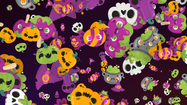 Halloween colorful elements backgrounds