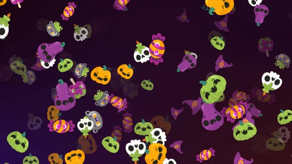 Halloween Färgglada Element Bakgrunder — Stockfoto