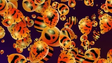 4K Mutlu Cadılar Bayramı Balonları