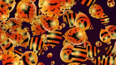 4K Mutlu Cadılar Bayramı Balonları