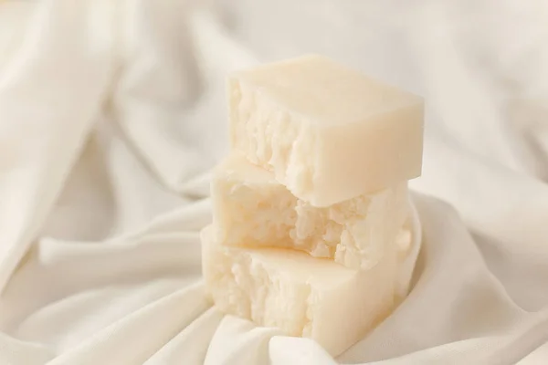 Natural handmade cocoa soap — Stock Photo, Image