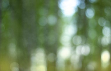 Mavi yeşil arkaplanda sönmüş ışıklar