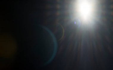 Dijital soyut mercek fişeği arka planı. Tasarım kavramı