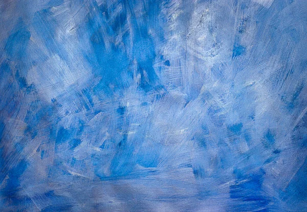 Blue hand-drawn background. Canvas texture