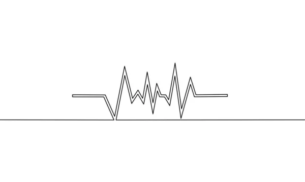Continuous Line Drawing Graph Bar Chart Icon Business Growth Object — Wektor stockowy