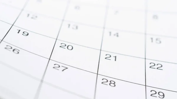 Дата Пуста Календаре Стола — стоковое фото