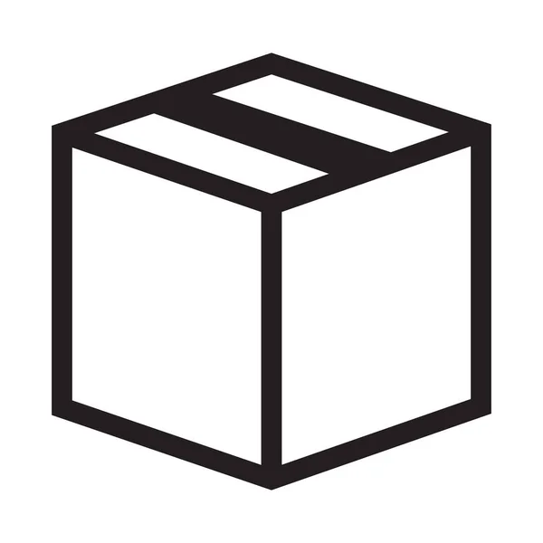 Icono de producto o embalaje en estilo simple sobre fondo blanco. — Vector de stock