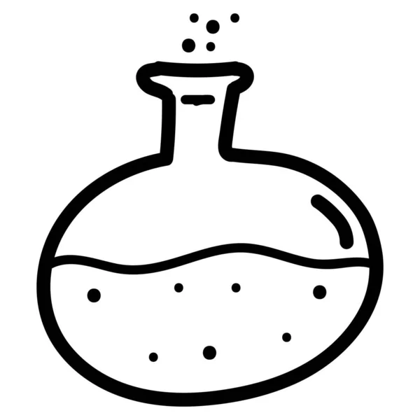 Χέρι Ζωγραφισμένα Χημικά Δοχεία Εικονίδιο Στυλ Doodle Απομονωμένο — Διανυσματικό Αρχείο