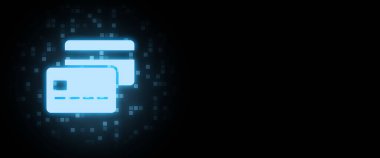 Kopya alanı olan sanal kredi kartı kavramı.