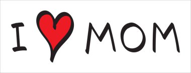 El yazısıyla çizilmiş annemi karalama tarzında izole edilmiş seviyorum..