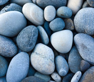 Soyut yuvarlak çakıl taşları deniz dokusu arkaplanı