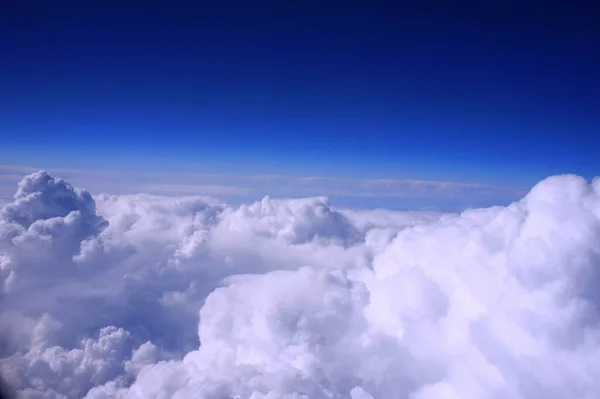 Cloudscape Céu Azul Nuvem Branca Dia Ensolarado Nuvem Cúmulo — Fotografia de Stock