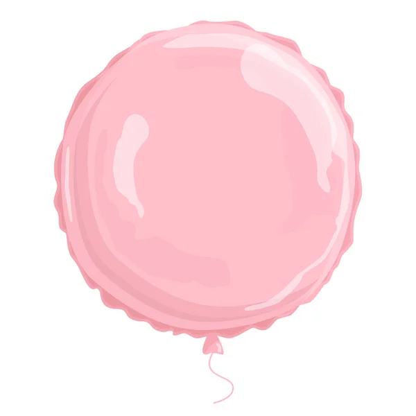 Ballon de papier, rose. ballon festif pour anniversaire, fête. — Image vectorielle