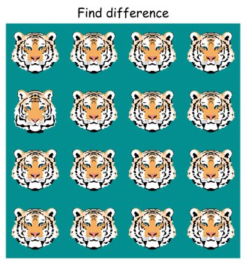 Kaplanlı eğitici çocuklar, aradaki farkı bulmalılar..