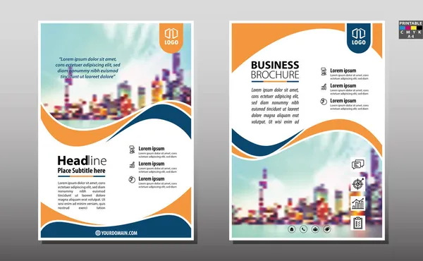 Flyer Cover Business Broschüre Vektor Design Broschüre Werbung Abstrakten Hintergrund — Stockvektor