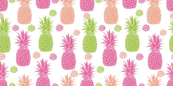 Vector Pattern Hand Drawn Illustration Pineapple Great Fabric Packaging Wallpaper — Stock Vector