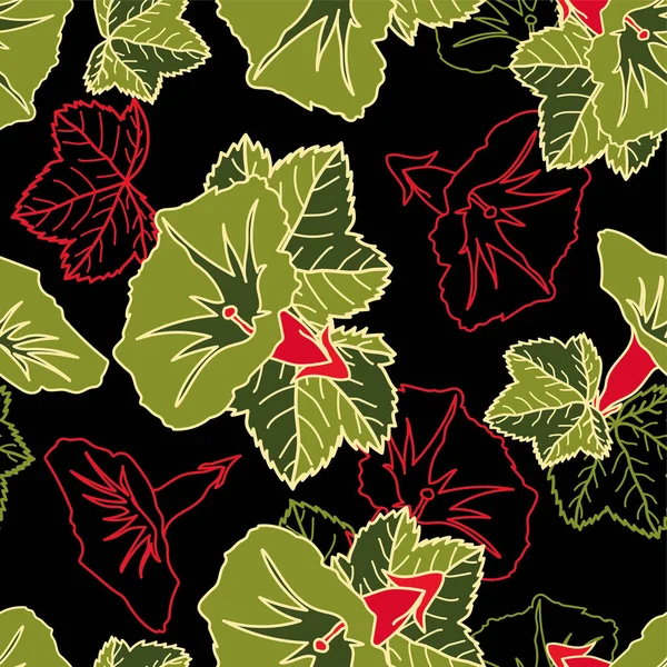 Floral Nahtlose Muster Vektor Design Für Papier Einband Stoff Inneneinrichtung — Stockvektor