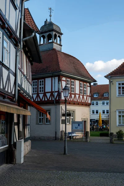 Středověká společenská místnost v Bad Sooden Allendorf, Hesensko v Německu — Stock fotografie