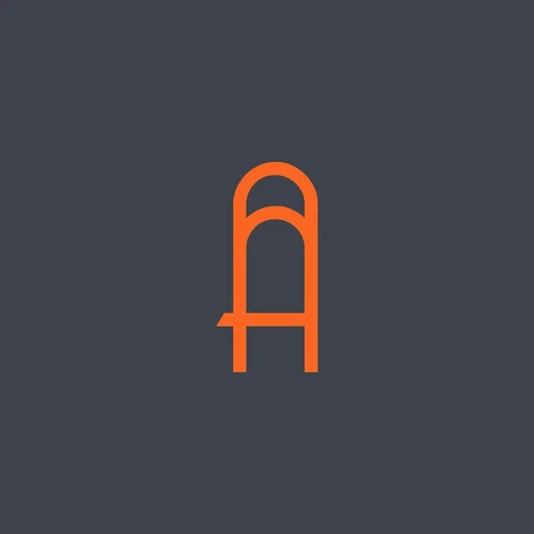 Minimal Δημιουργικό Λογότυπο Αρνητικό Αποτέλεσμα Χώρου — Διανυσματικό Αρχείο