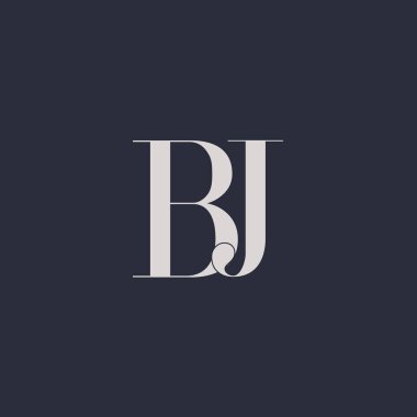 İlk BJ büyük harf simgesi logosu