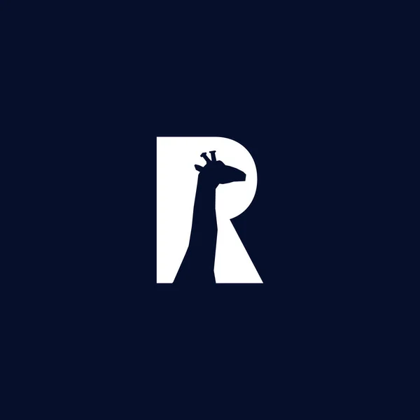 Letters Logo Design Negative Space Effect Illustration Use — Stock Vector