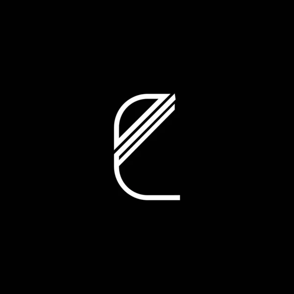 Inledande Bokstav Logotyp Med Creative Modern Business Typografi Vector Mall — Stock vektor