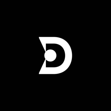 Yaratıcı Modern Business Typography Vector Şablonu 'na sahip D harfli ilk logo. Yaratıcı Soyut Harf D Simgesi Logo Tasarımı