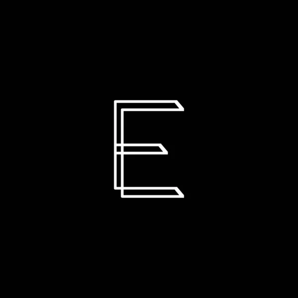 Initial Brev Logotyp Med Creative Modern Business Typografi Vector Mall — Stock vektor
