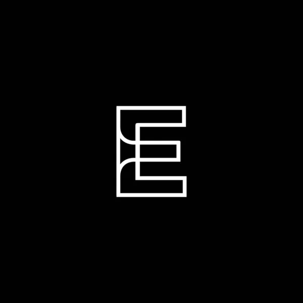 Initial Brev Logotyp Med Creative Modern Business Typografi Vector Mall — Stock vektor
