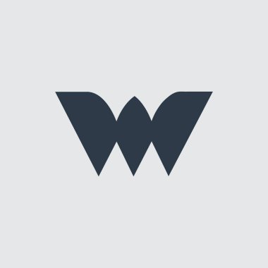 Yaratıcı Yenilikçi W harfli logo. W Harfi Minimum Lüks Monogram. Profesyonel başlangıç tasarımı. Premium Business yazı tipi. Alfabe sembolü ve işareti.