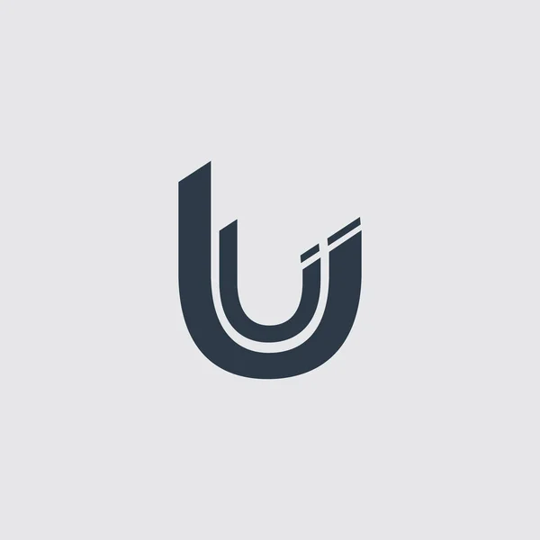 Kreativ Innovativ Initial Logotyp Brev Minimal Lyx Monogram Professionell Design — Stock vektor