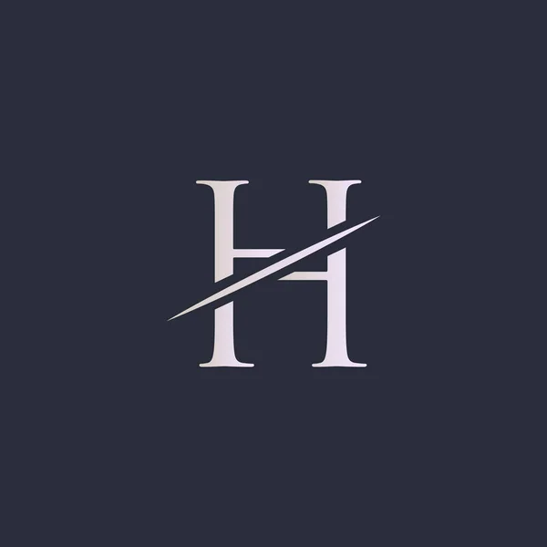 文字Hロゴアイコンデザインテンプレート要素 プレミアムデザインロゴ付き文字 Professional Logotype Company Branding — ストックベクタ