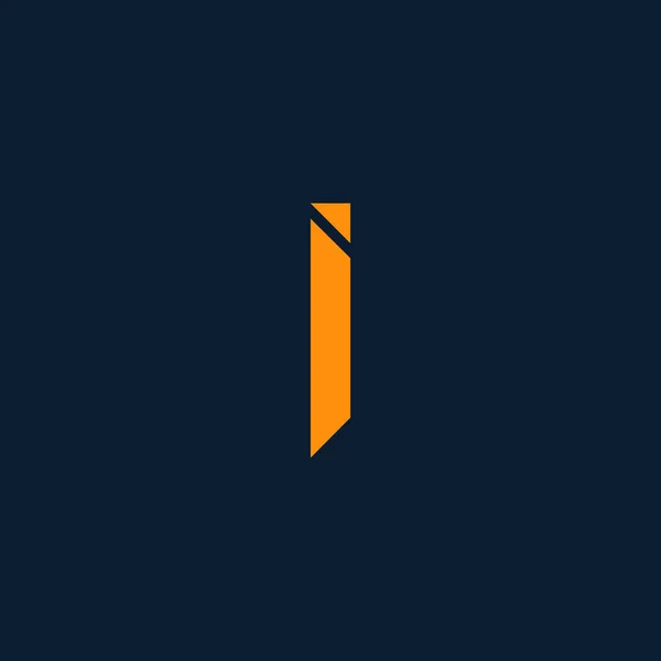Enkel Första Bokstav Logotypen Platt Vektor Logotyp Design Idéer Mall — Stock vektor