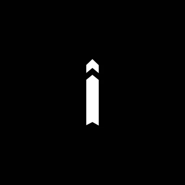 Проста Початкова Літера Логотип Плоский Векторний Елемент Дизайну Логотипу Використовується — стоковий вектор