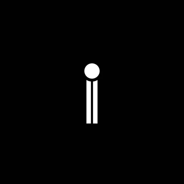 Basit Baş Harfli Logo Düz Vektör Logo Tasarım Fikir Şablonu — Stok Vektör