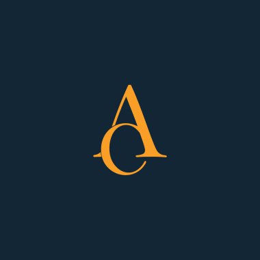 Profesyonel Yenilikçi Baş harfleri CA logosu ve CA logosu. CA harfi. Minimum zarif monogram. Premium Business Artistic Alfabe sembolü ve imzası