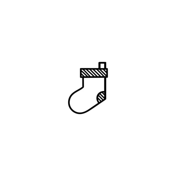 2008 Modern Flat Christmas Icons Design Projects Black White Illustrations — 스톡 벡터