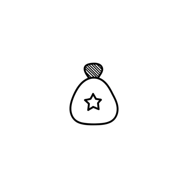 2008 Modern Flat Christmas Icons Design Projects Black White Illustrations — 스톡 벡터