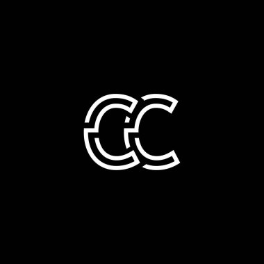 Profesyonel Yenilikçi İlk CC logosu ve CC logosu. Harf CC Minimum Zarif Monogram. Premium Business Artistic Alfabe sembolü ve imzası