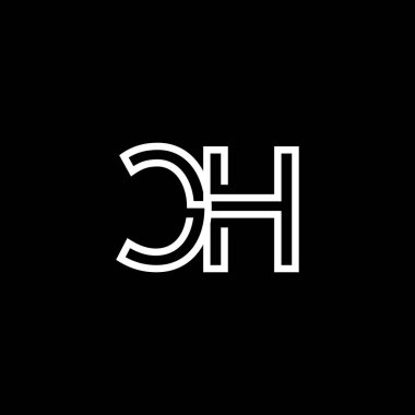 Profesyonel Yenilikçi CH logosu ve CH logosu. CH harfi. Minimum zarif monogram. Premium Business Artistic Alfabe sembolü ve imzası