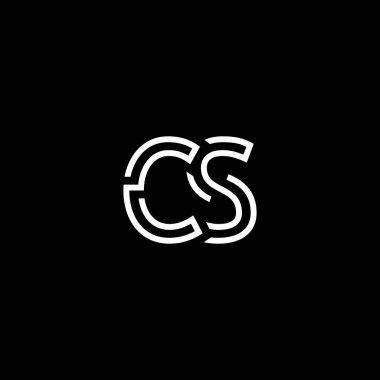 Profesyonel Yenilikçi Baş CS logosu ve CS logosu. Harf CS Minimal Zarif Monogram. Premium Business Artistic Alfabe sembolü ve imzası