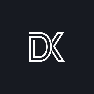 Profesyonel Yenilikçi İlk DX logosu. Minimum zarif monogram. Premium Business Artistic Alfabe sembolü ve imzası