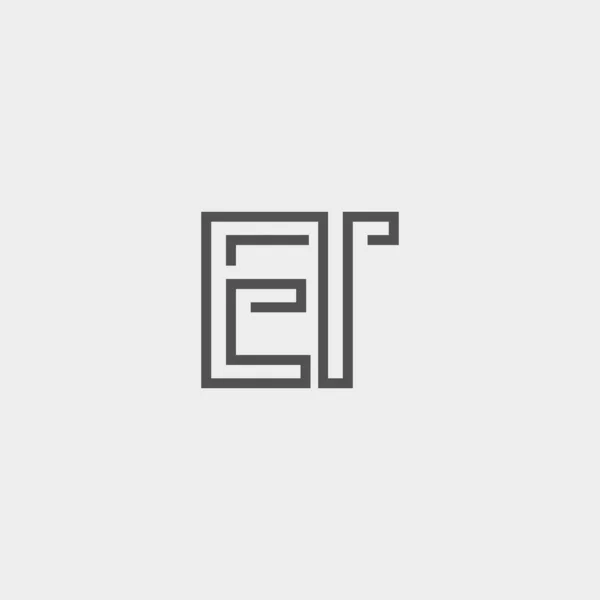Logo Innovatif Profesional Minimal Elegan Monogram Simbol Dan Tanda Alfabet - Stok Vektor