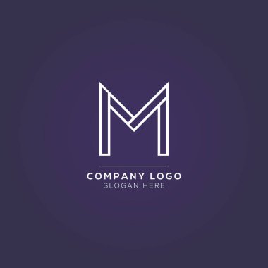 Lüks markalaşma için ilk simge olan M Vektörü Logotype. Elit şirketiniz için zarif ve şık bir tasarım..