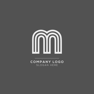 Lüks markalaşma için ilk simge olan M Vektörü Logotype. Elit şirketiniz için zarif ve şık bir tasarım..