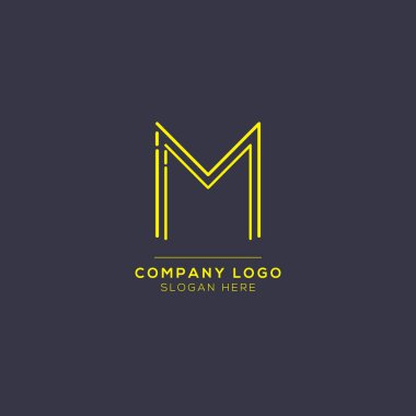 Lüks markalaşma için ilk simge olan M Vektörü Logotype. Elit şirketiniz için zarif ve şık bir tasarım..