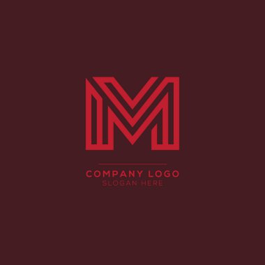 Lüks markalaşma için ilk simge olan M Vektörü Logotype. Elit şirketiniz için zarif ve şık bir tasarım..