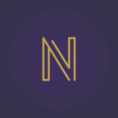 Lüks markalaşma için ilk harf Logotype. Elit şirketiniz için zarif ve şık bir tasarım..